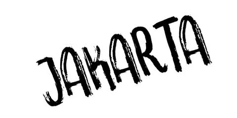 Jakarta rubber stamp Stock-Illustration