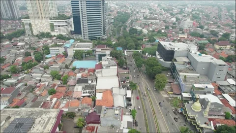 Jakarta from the sky 库存影片 198320476