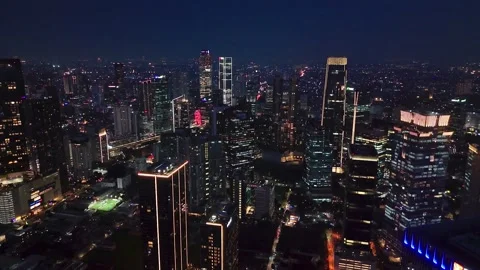 Jakarta Skyline Stock Footage 325365295