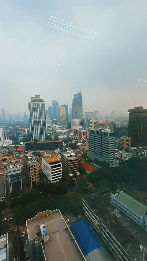 Jakarta Skyscrapper Building Stock Footage 210230289