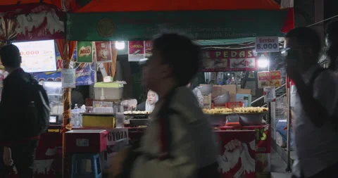 Jakarta Street In The Evening Stock Footage 342889539