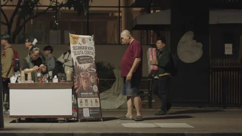 Jakarta Street In The Evening Stock Footage 343943519