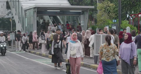 Jakarta Streets Stock Footage 330299542