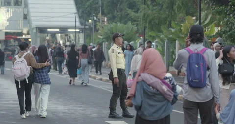 Jakarta Streets Stock Footage 330301255