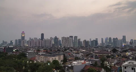 Jakarta Sunset Timelapse Stock-Footage 157648249