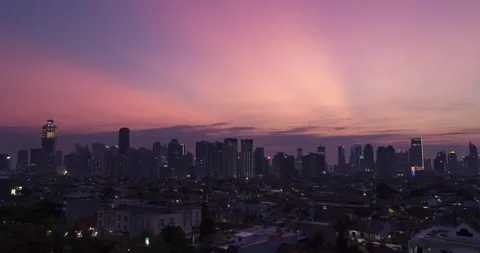 Jakarta Sunset Timelapse Stock-Footage 157672728