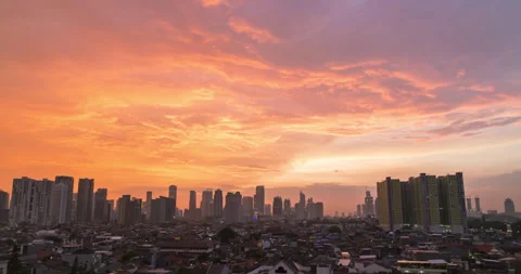 Jakarta Sunset Timelapse Stock-Footage 157721453