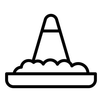 Jakarta tower icon outline vector. Indonesia monas 스톡 일러스트