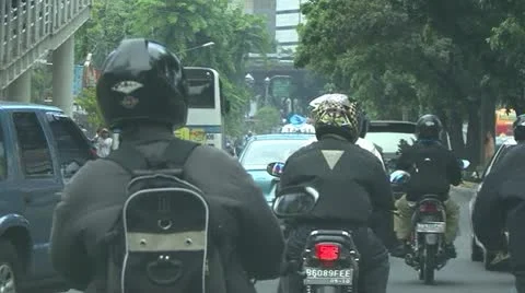 Jakarta traffic Stock Footage 11235497