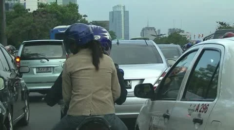 Jakarta traffic Video stock 11235528