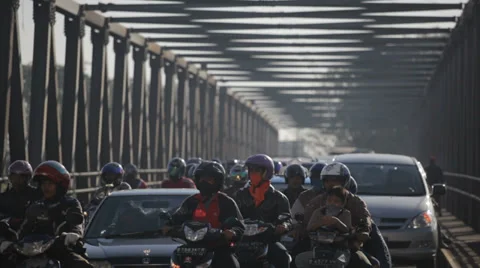 Jakarta traffic Stock Footage 33833978