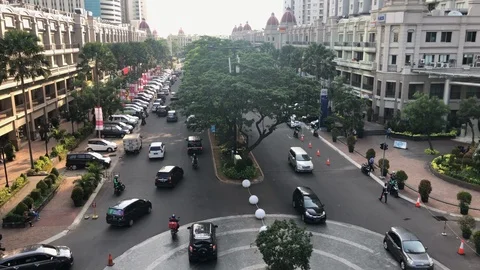 Jakarta Traffic Video stock 100177800