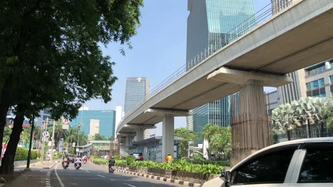 Jakarta View 3 스톡 동영상 201453560