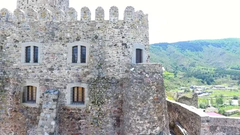 Jakeli Castle medieval castle complex in Akhaltsikhe, Rabati Castle, Georgia Vídeo Stock 105500711