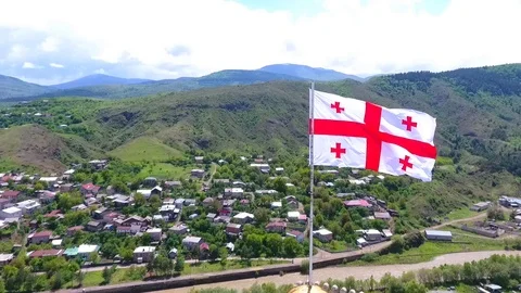 Jakeli Castle medieval castle complex in Akhaltsikhe, Rabati Castle, Georgia Stock Footage 105500761