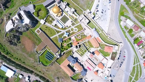 Jakeli Castle medieval castle complex in Akhaltsikhe, Rabati Castle, Georgia Stock-Footage 105500851