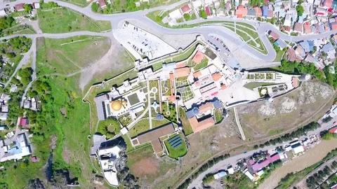 Jakeli Castle medieval castle complex in Akhaltsikhe, Rabati Castle, Georgia Stock Footage 105500882