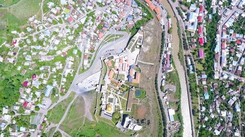 Jakeli Castle medieval castle complex in Akhaltsikhe, Rabati Castle, Georgia 库存影片 105500950