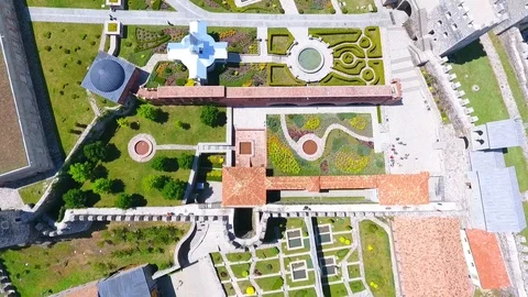 Jakeli Castle medieval castle complex in Akhaltsikhe, Rabati Castle, Georgia Stock Footage 105501149