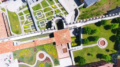 Jakeli Castle medieval castle complex in Akhaltsikhe, Rabati Castle, Georgia Stock Footage 105501166