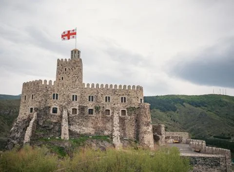 Jakeli Castle medieval castle complex in Akhaltsikhe, Rabati Castle, Georgia Stock Photos
