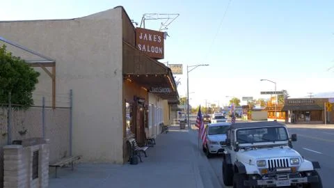 Jakes Western Saloon in the historic village of Lone Pine - LONE PINE CA, USA - Stock Photos