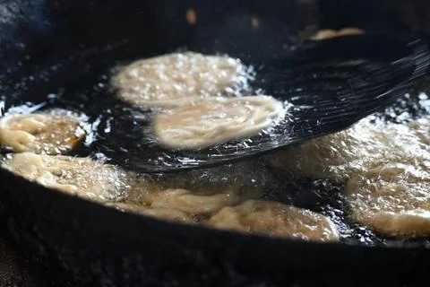 Jalebi making. Stock Photos