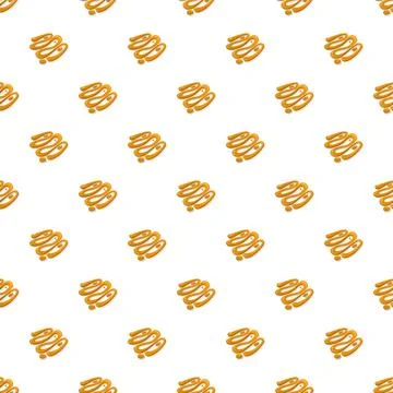 Jalebi pattern creating repeating indian sweet food background Stock Illustration