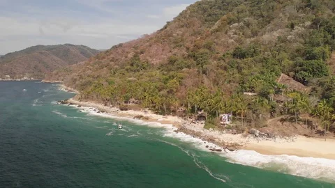 Jalisco's Beach Stock Footage 129579018