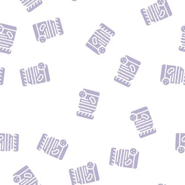 Jam allergy glyph vector seamless pattern flat Stock Illustration