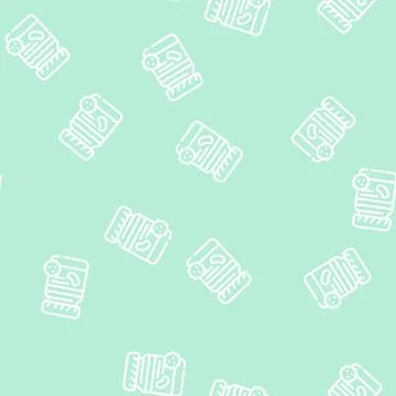 Jam allergy line vector seamless pattern flat Stockillustratie