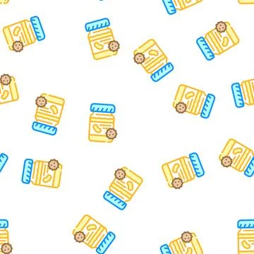 Jam allergy vector seamless pattern flat Stock Illustration