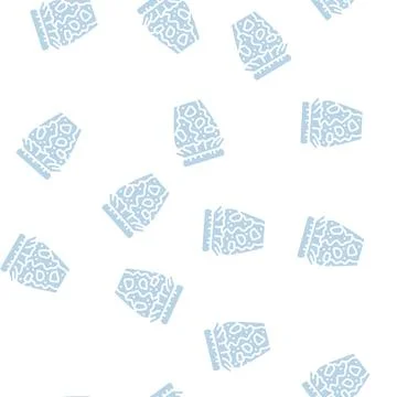 Jam apple fruit glyph seamless pattern Stock Illustration