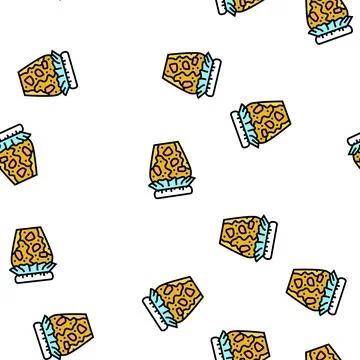 Jam apple fruit vector seamless pattern Stock Illustration