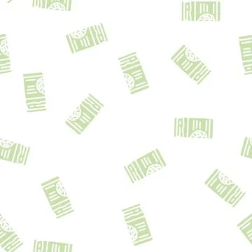 Jam artichoke glyph vector seamless pattern Stock Illustration