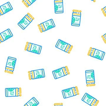 Jam artichoke vector seamless pattern Stock Illustration