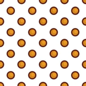 Jam biscuit pattern seamless Stock Illustration