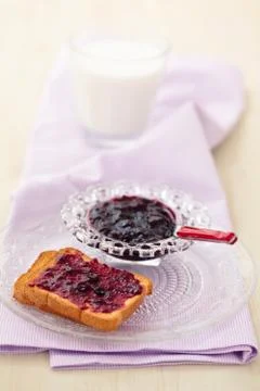 Jam for breakfast. Stock Photos
