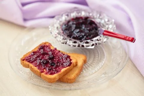 Jam for breakfast. Stock Photos