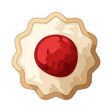 Jam cookie illustration Stock Illustration