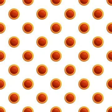 Jam cookies forming a seamless repeating pattern Illustrazione stock
