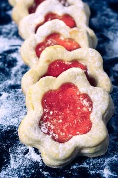 Jam cookies Stock Photos
