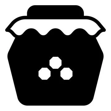 Jam glyph icon vector illustration isolated on white background Illustrazione stock