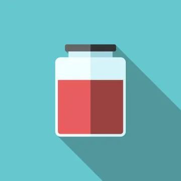 Jam of jar icon Stock Illustration