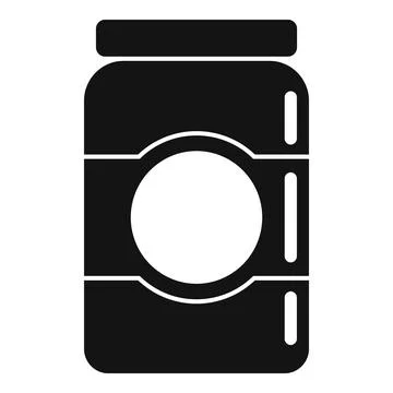 Jam jar icon, simple style 스톡 일러스트