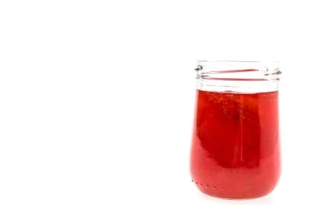 Jam jar isolated on white background Stock Photos