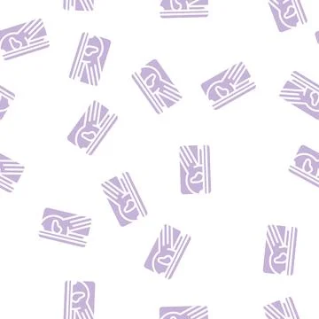 Jam or puree mango container glyph vector seamless pattern Stock Illustration