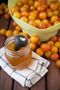 Jam of plums Stock Photos