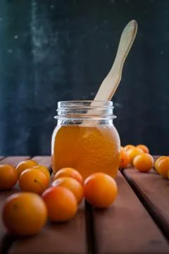 Jam of plums Stock Photos