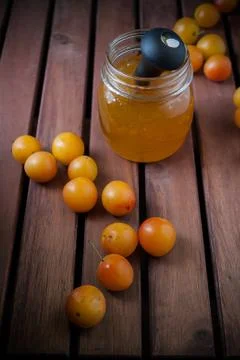 Jam of plums Stock Photos
